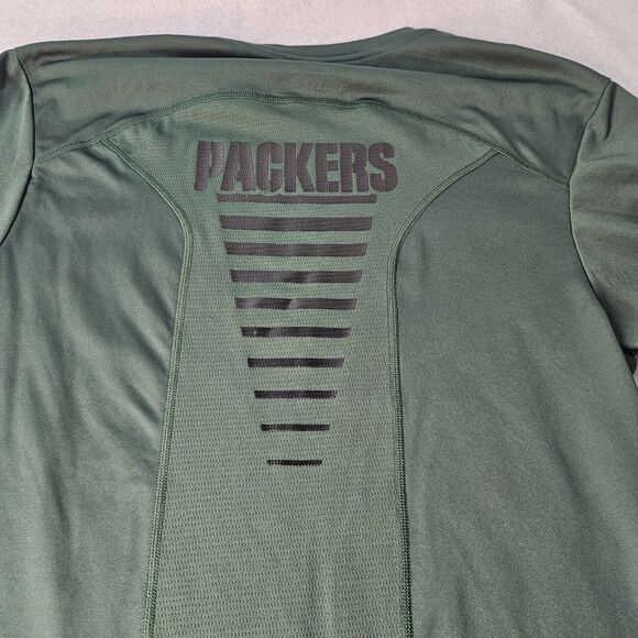 Mens Majestic GREEN BAY PACKERS Shirt size S COOL BASE - Picture 4 of 5
